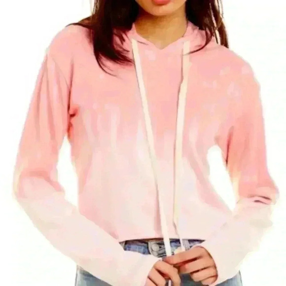 WILDFOX Hypersonic Ivy Dip-Die Sweatshirt Hoodie Pink Size Small - Picture 1 of 12